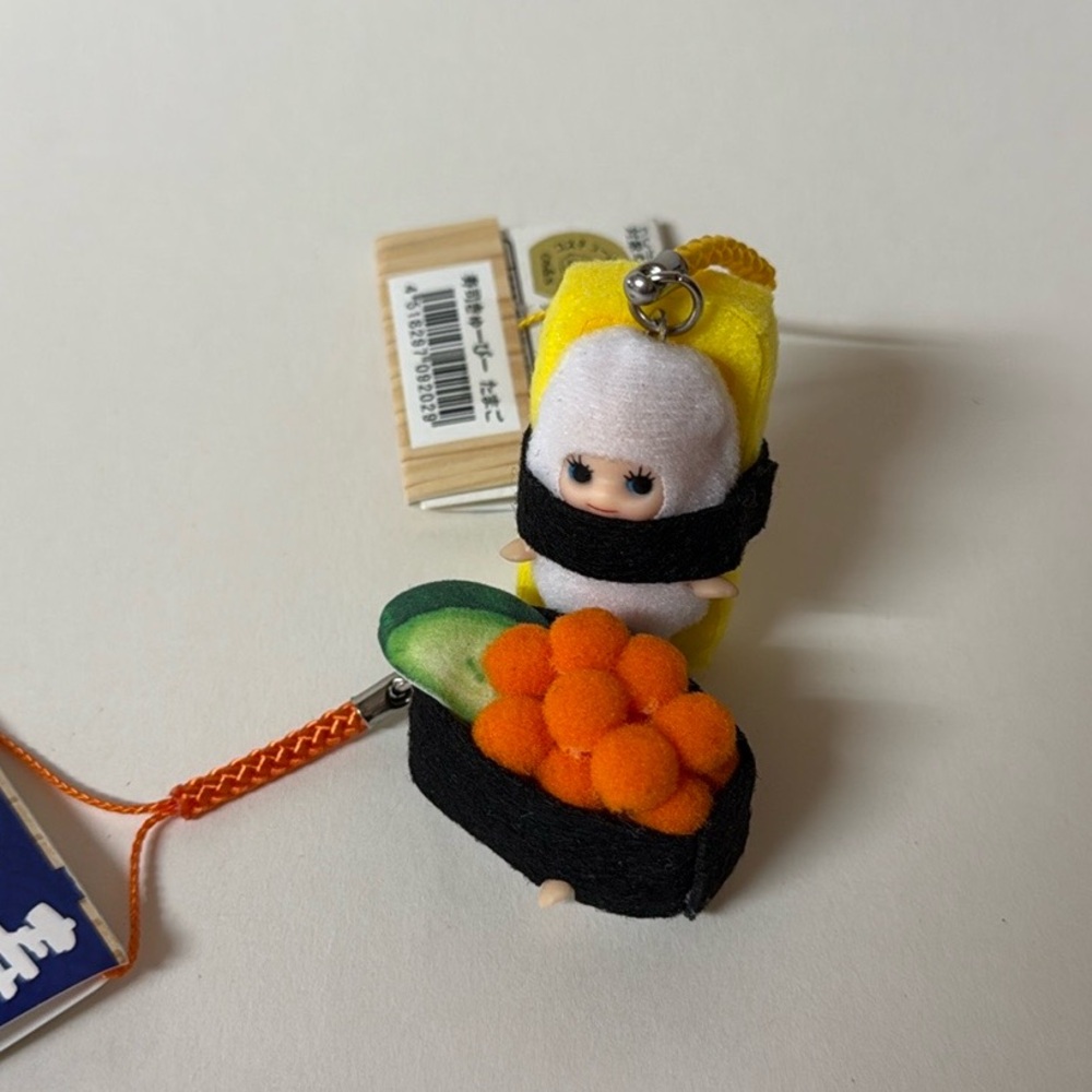 Japan Sushi oranges mini eggs Keychain kewpie doll